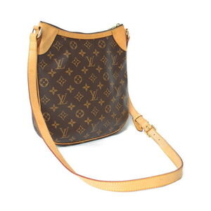Louis Vuitton Bag Odeon Monogram Shoulder Brown Leather
